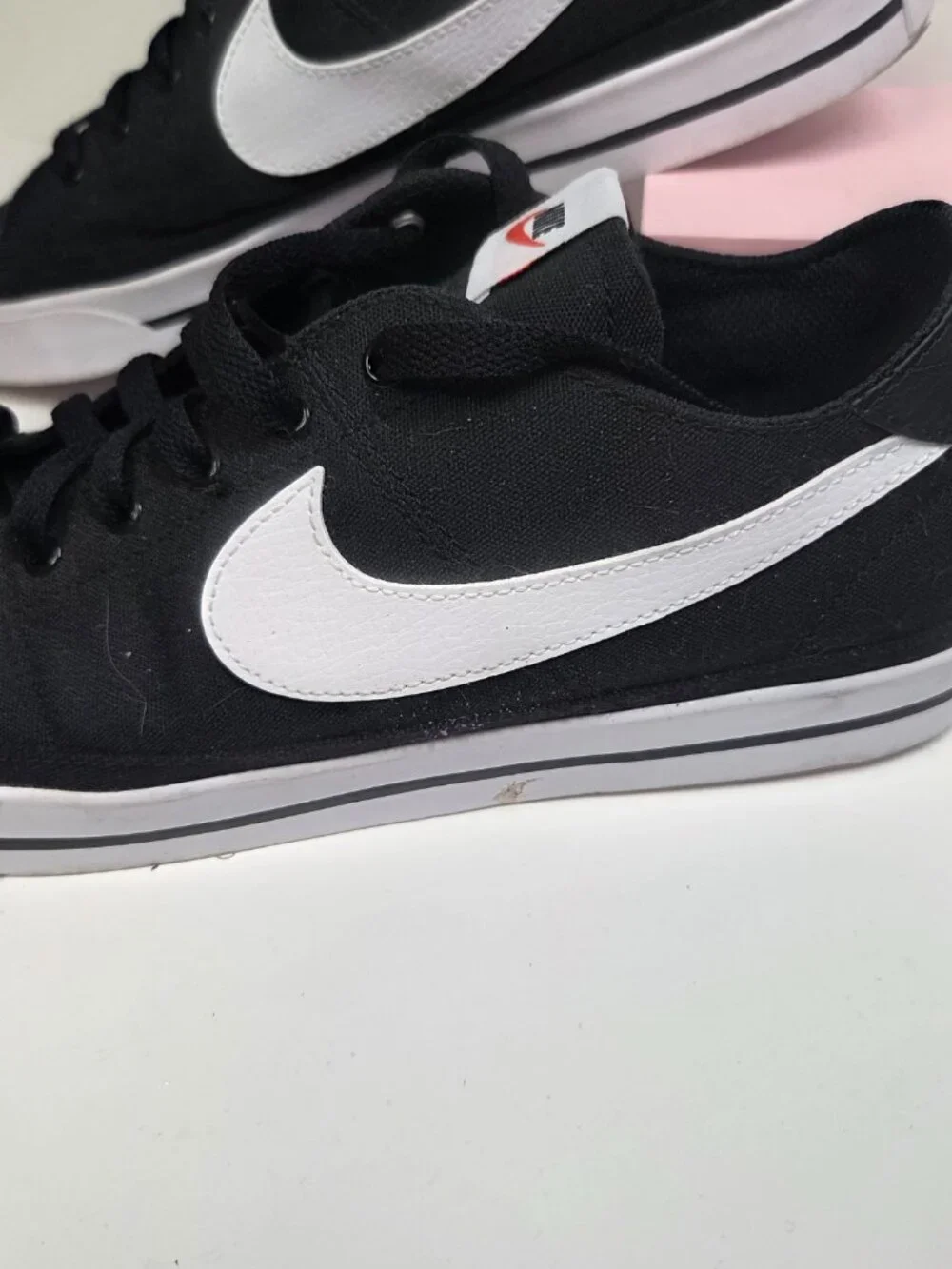 NIKE Court Legacy Canvas Men's Size 12 CW6539-002 Black Shoes
